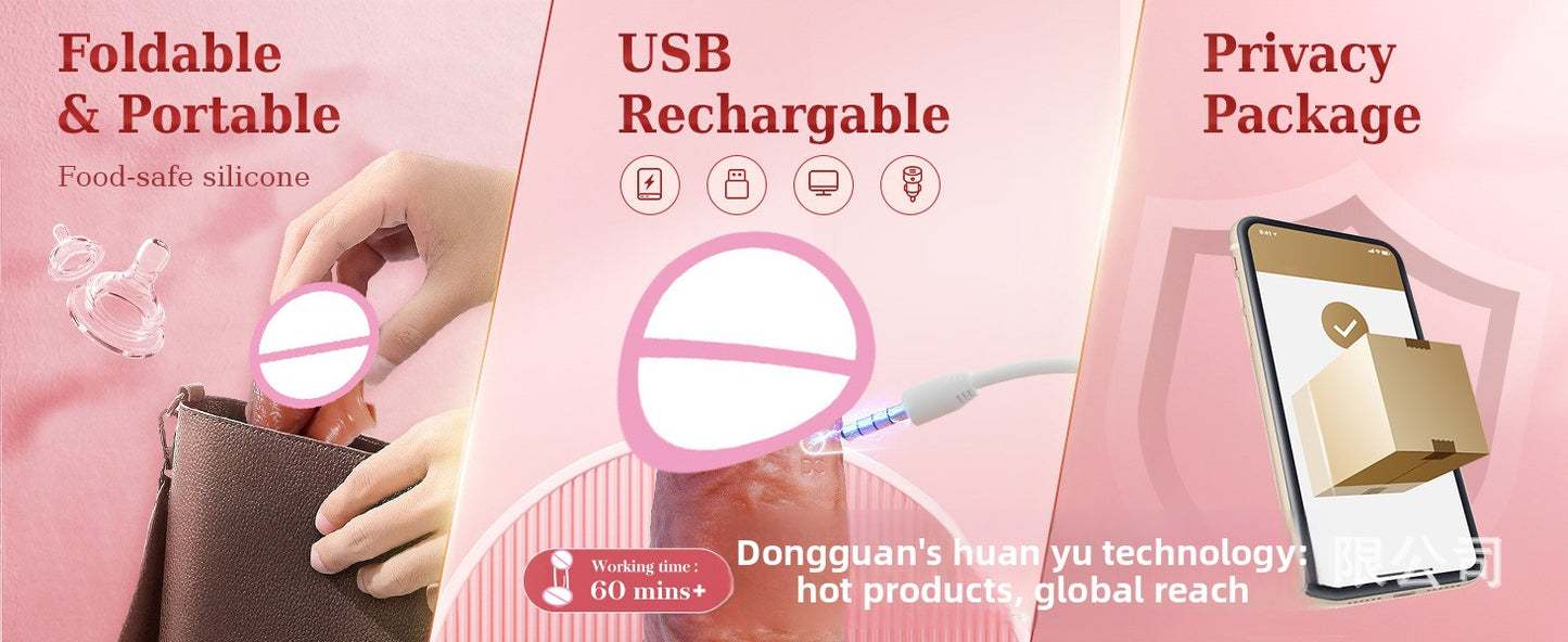 Silicone Penis Sleeve Electric Realistic Male Wearable Enlargement Thickening Dildo Sleeve Adult Products