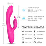 Heating Rabbit Vibrator Sex Toy – Dual-Point Luxury Edition