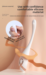 Mini vibrador de punto G para mujer, juguete sexual curvo fijo con vibración fuerte, masturbador femenino. 