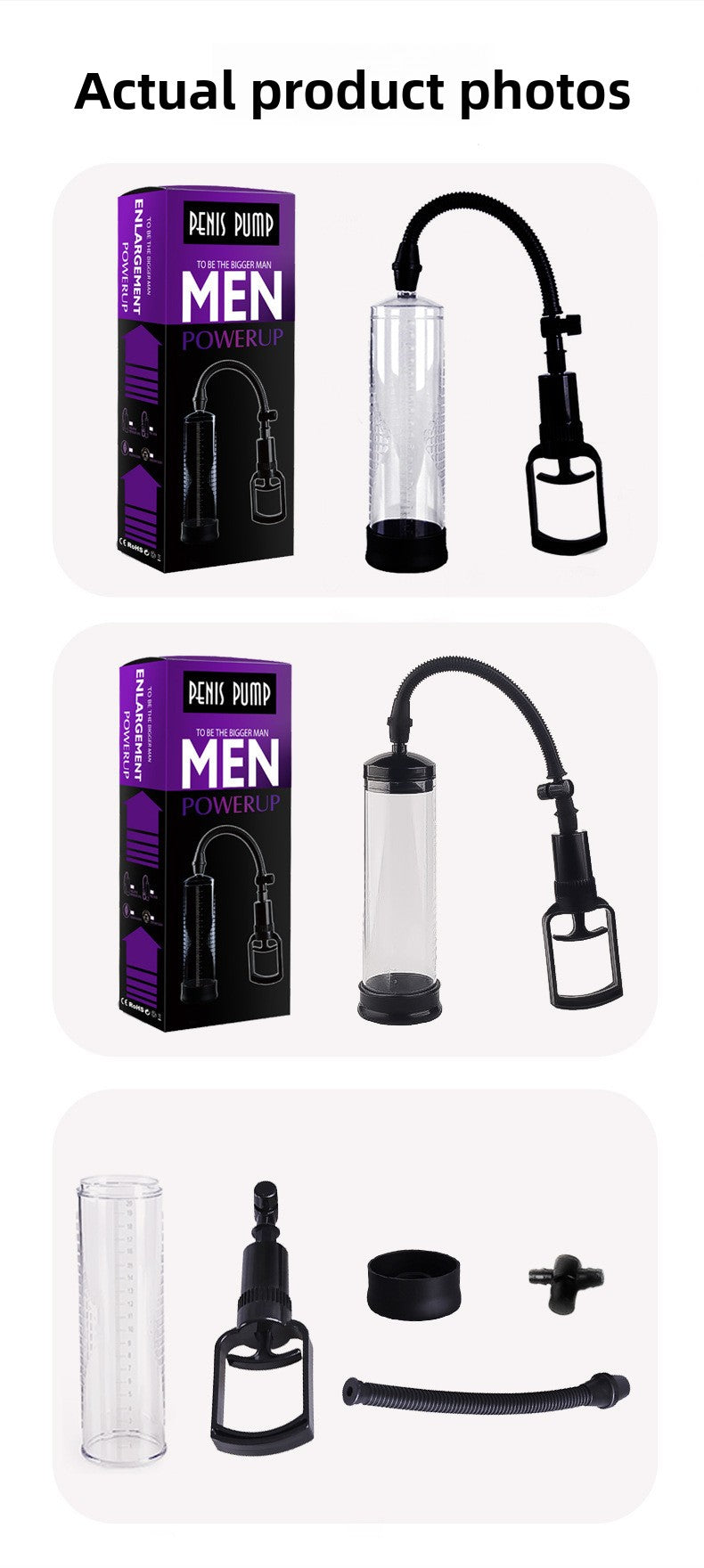 Penis Enlargement Training Device Vacuum Negative Pressure Penis Stretching Enhancer Adult Toys Male Products Airplane Cup