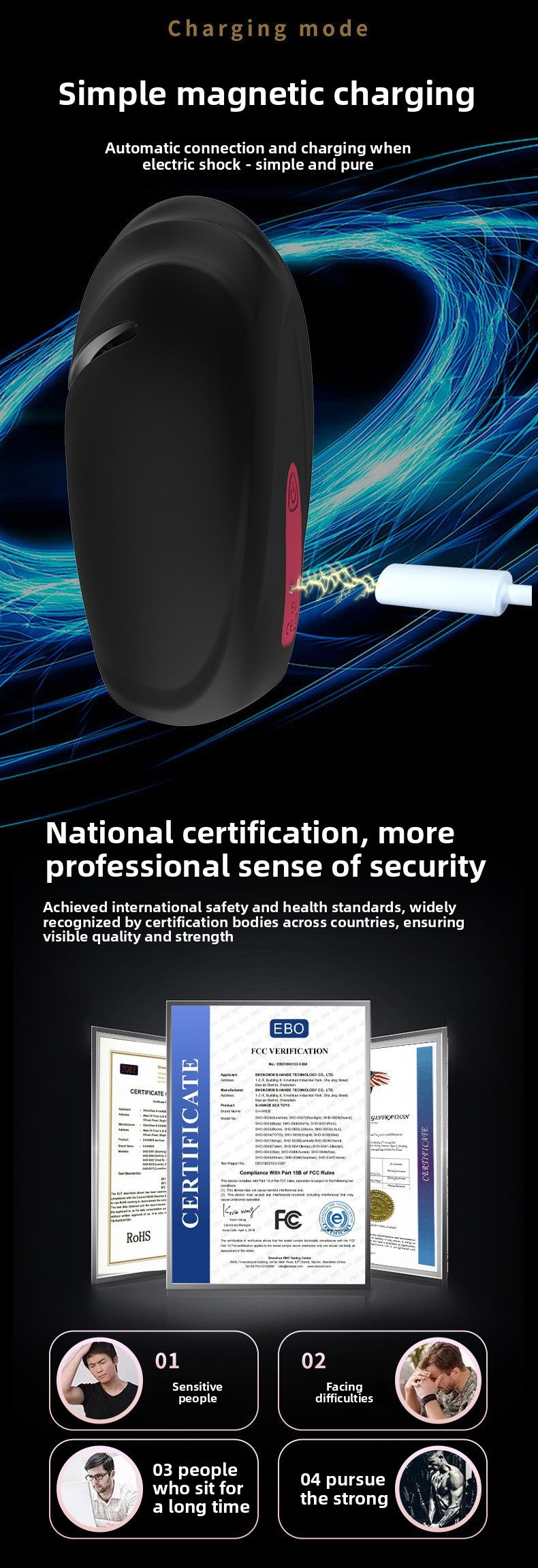 Automatic Vibrating Masturbator with Tongue Licking and Strong Shock for Men