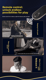 Male Prostate Massager Double Ring Semen Locking Ring Wireless Remote Control Current Back Court Supplies Vibrating Anal Plug