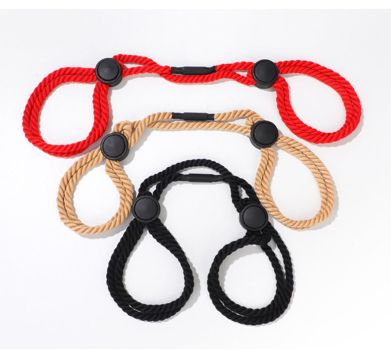 Adjustable Cotton Rope Handcuffs for Women, Wearable Props for Adults, Rope Art Hand and Foot Cuffs