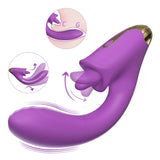 Jasmine Tongue Licking G-Spot Vibrator Sex Toy – Elegant Insert Design