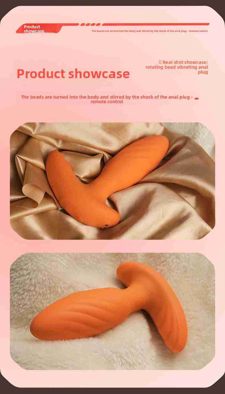 Recommended 360 Degree Rotating Silicone Anal Plug Toy Sex Products Back Court Female Toy Vibrating Anal Plug