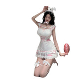Airuru Sexy Lingerie Sexy Pink Cow Suit Maid Bunny Girl Uniform Temptation Pure Desire Nightdress 5688