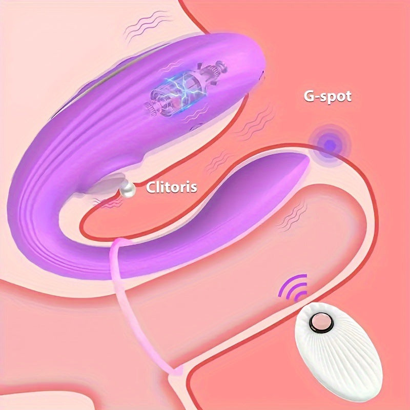 Specially Designed U-Shaped Vibrator Multi-Frequency Unisex Resonance Masturbation Instant Tide Wearable Adult Sex Toy