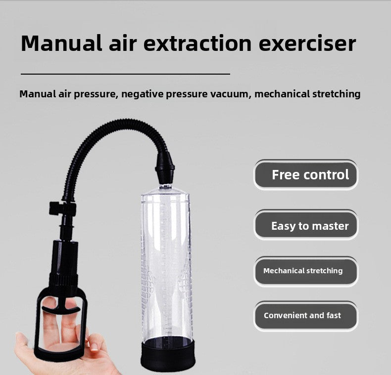 Penis Enlargement Training Device Vacuum Negative Pressure Penis Stretching Enhancer Adult Toys Male Products Airplane Cup