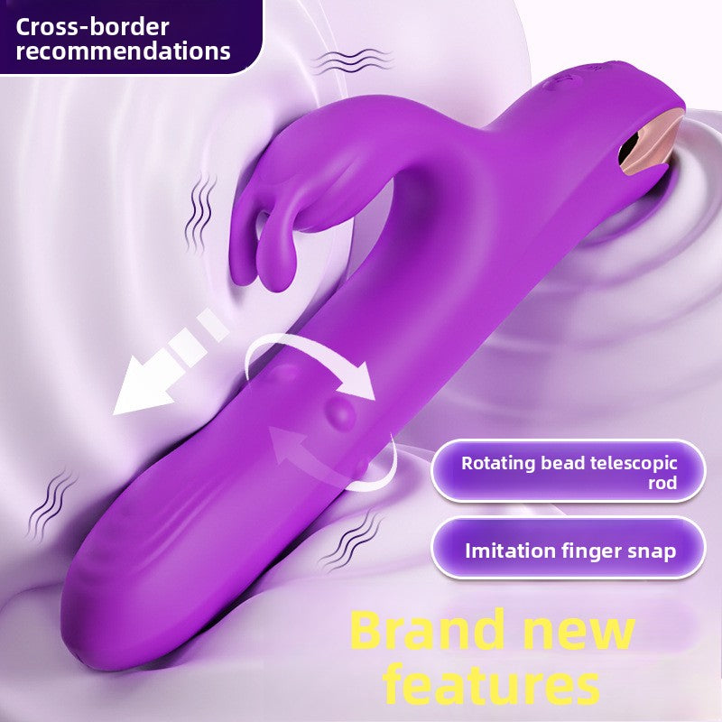 Rotating Bead Telescopic Vibrator for Women Strong Vibration Insertion Adult Toy Female Masturbation Sex Toy