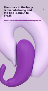 Remote Control Vibrator Egg Full Coverage Wearable Vibrator for Women Dual Point