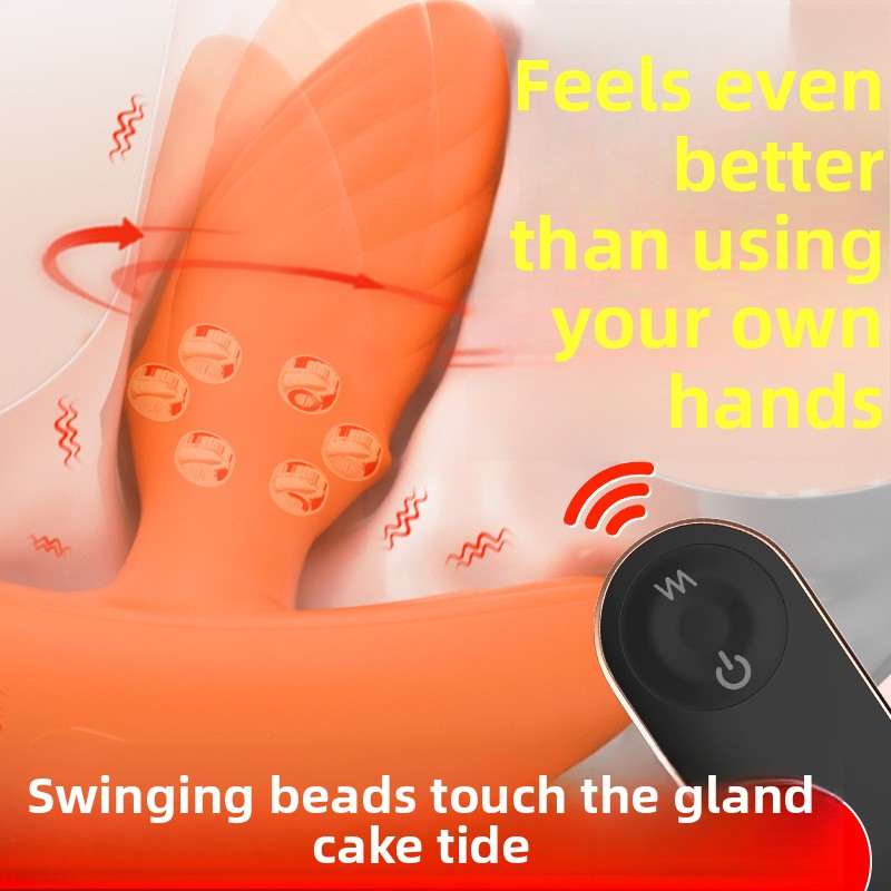 360°Rotating Bead Anal Plug Sex Toy Remote Control Vibrating Anal Plug