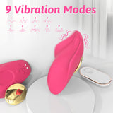 Magnetic Suction Wearable Vibrator for Women, Non-Intrusive Strong Vibration Double-Layer Silicone Female Masturbator, Erotic Vibrator