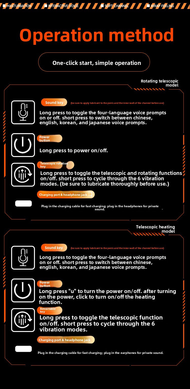 New Product Fully Automatic Intelligent App Telescopic Heating Aircraft Cup Penis Training Toy Male Masturbation Sex Toys