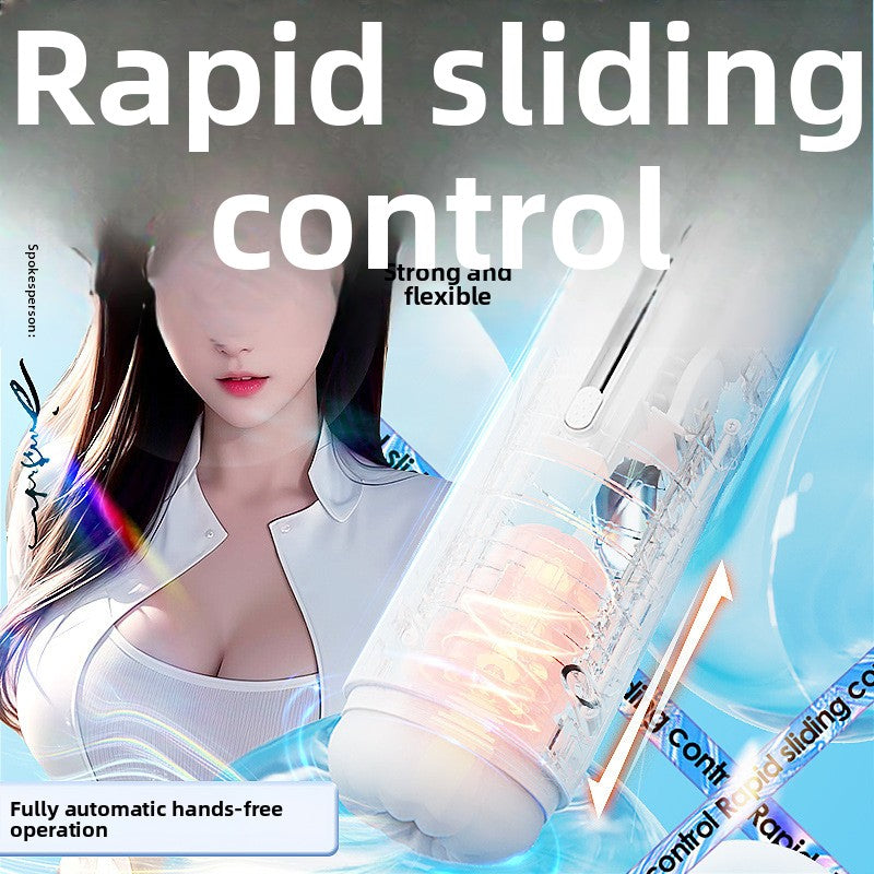 Fully Automatic Telescopic Vibrating Heating Aircraft Cup Male Masturbator Penis Exerciser Adult Sex Toys