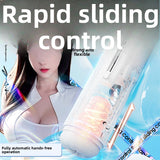 Fully Automatic Telescopic Vibrating Heating Aircraft Cup Male Masturbator Penis Exerciser Adult Sex Toys