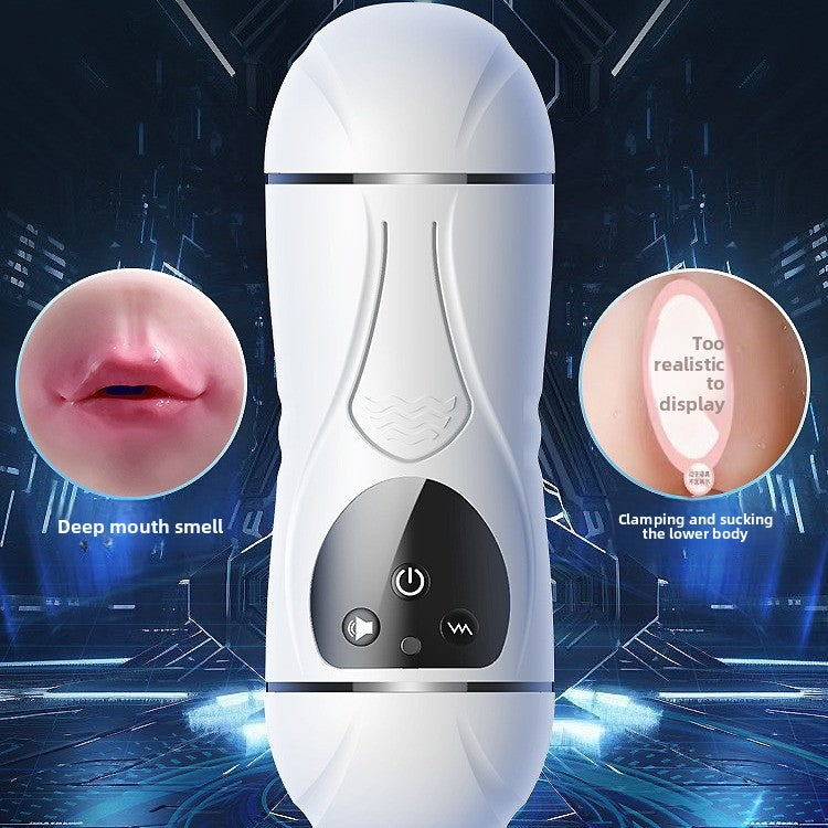 Telescopic Electric Aircraft Cup Fully Automatic Penis Trainer Adult Supplies Male Masturbator