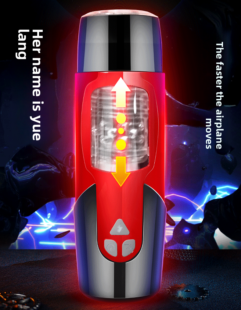 Dark Knight Electric Fully Automatic Telescopic Rotating Sound Silicone Aircraft Cup Exerciser Adult Sex Toys