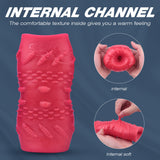 Double-Channel Male Masturbator Adjustable Elastic Band Internal Spiral Texture Airplane Cup for Men