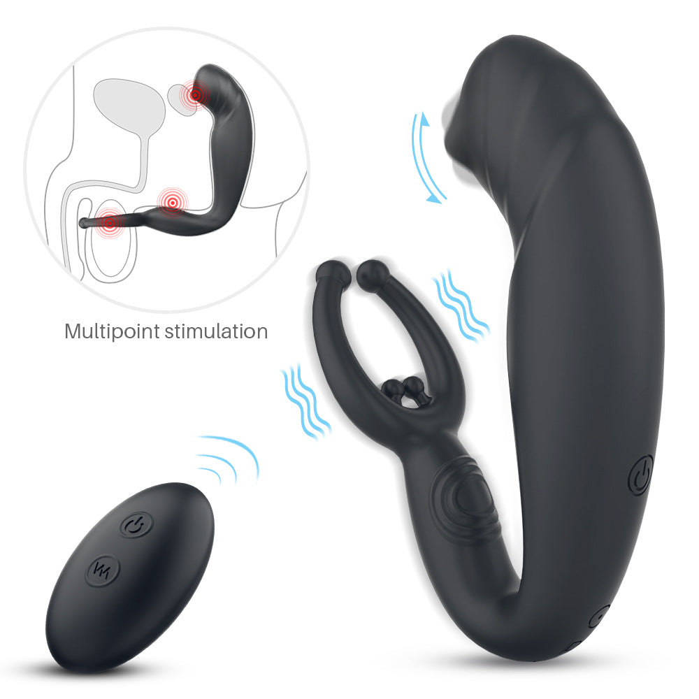 Damon Remote Control Sliding Prostate Massager for Men, Back Chamber Clitoris Stimulation P-spot Massage