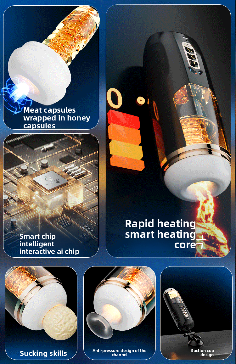 Fully Automatic Telescopic Aircraft Cup Electric Heating Male Masturbation Penis Trainer Adult Sex Toys