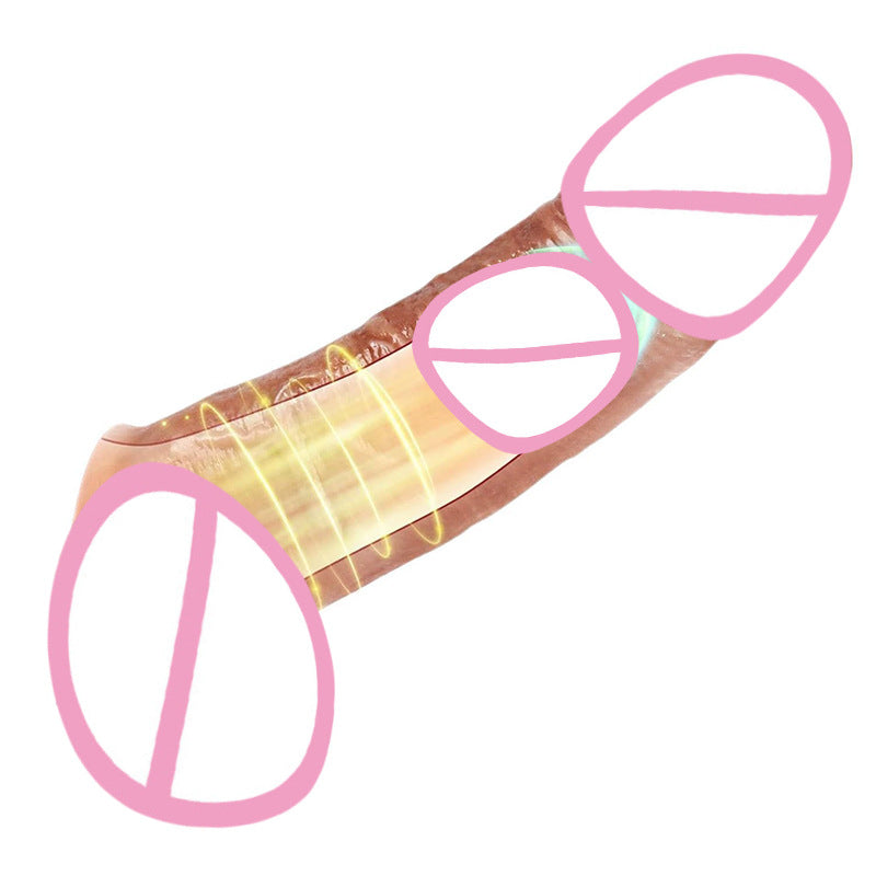 Liquid Silicone Dildos Extender Thickened Dildo Sleeve Male Adult Sex Toys