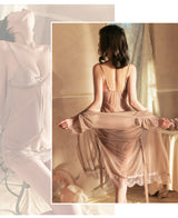 Sexy Lingerie for Women Plus Size See-through Temptation Strap Sexy Lace Nightdress Sleepwear Emotional Supplies Set