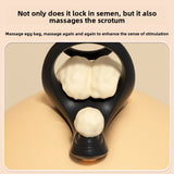 Double Ring Locking Semen Ring Vibration Wireless Remote Control Resonance Locking Semen Ring Perineum Unisex Orgasm