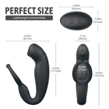 Damon Remote Control Sliding Prostate Massager for Men, Back Chamber Clitoris Stimulation P-spot Massage