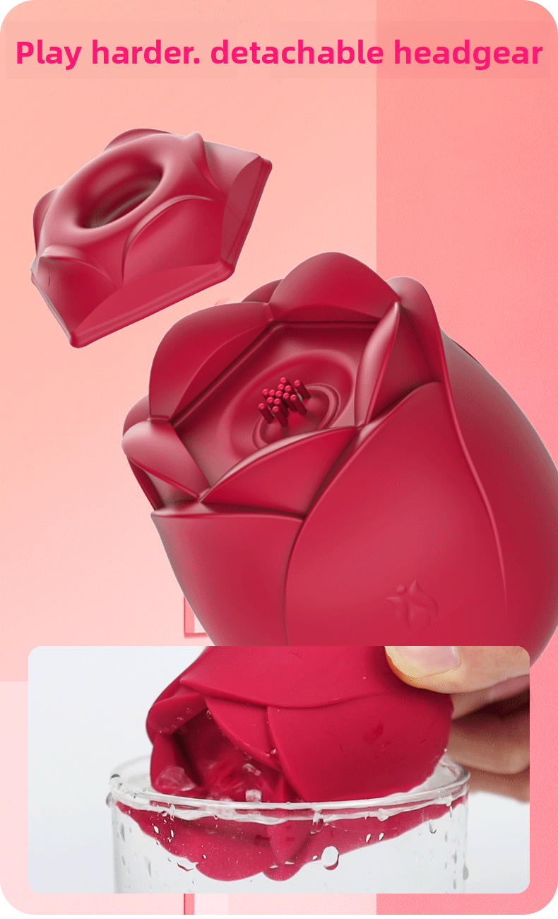 Sucking Double Vibrator Eternal Flower Vibrator Female Masturbator Breast Suction Teasing Vibrating Vibrator