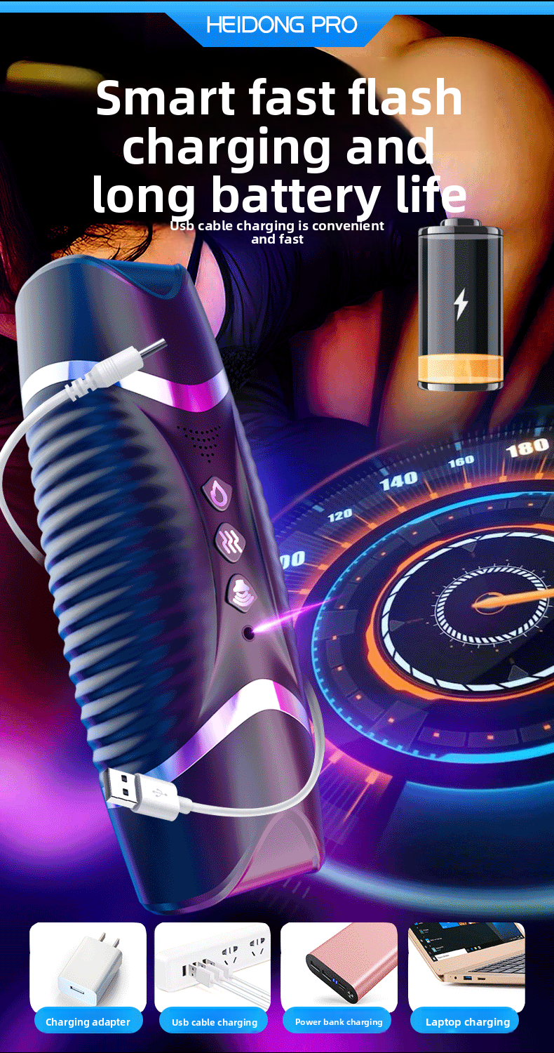 Airplane Cup Fully Automatic Intelligent Heating Telescopic Male Masturbator Clip Suction Cup Adult