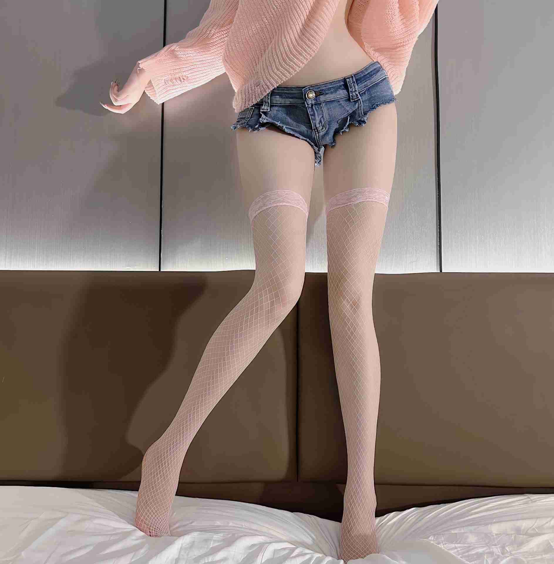 Sexy Fishnet Stockings Ultra-Thin Passionate Black Silk Temptation Transparent No-Remove Hot Bed Flirting Women