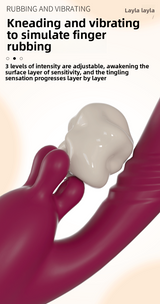 Kneading Vibrator Insertable Telescopic Female Masturbator Adult Toy Sex Product Vibrator for Women Strong Vibration