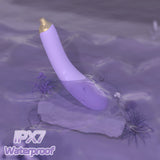 Flexible Eggplant Vibrator Sex Toy – Bendable Insert Design