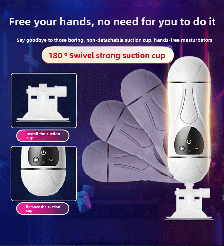 Telescopic Electric Aircraft Cup Fully Automatic Penis Trainer Adult Supplies Male Masturbator