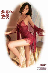 Sexy Lingerie for Women Plus Size See-through Temptation Strap Sexy Lace Nightdress Sleepwear Emotional Supplies Set
