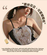 Sexy and Fun Sweet Cute Mesh See-through Temptation Hot Maid Uniform Set 1251