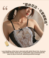 Sexy and Fun Sweet Cute Mesh See-through Temptation Hot Maid Uniform Set 1251