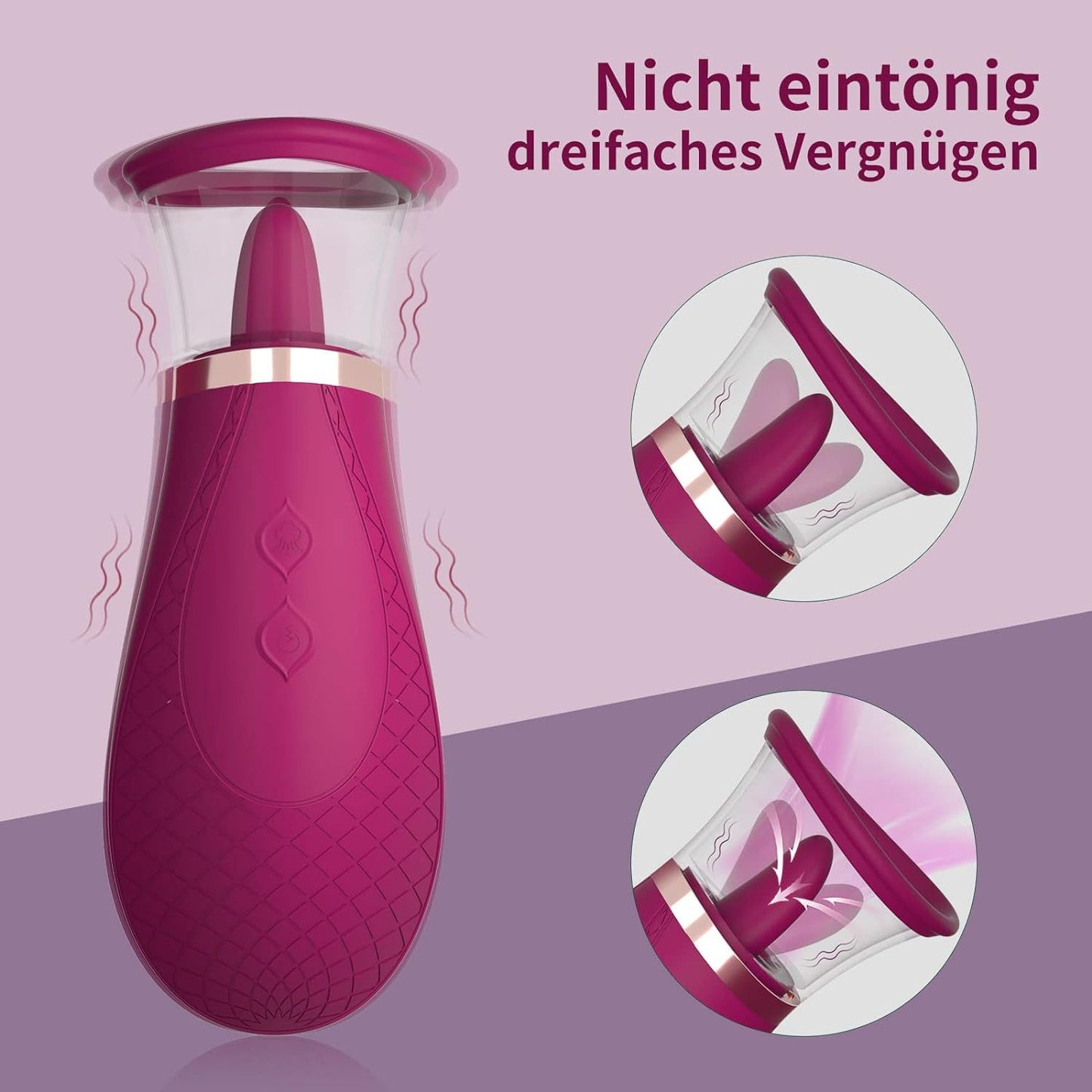 Clitoral Tongue Licking Device Sex Toy – Focused Suction Pulse