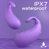 Vibrador con control remoto y cobertura completa para mujer, juguete íntimo femenino de doble punto.