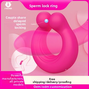 Anillo de bloqueo de semen, masturbador masculino, entrenador de testículos, funda para pene, productos para adultos, anillo vibrador de bloqueo de semen. 