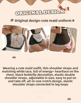Sexy and Fun Sweet Cute Mesh See-through Temptation Hot Maid Uniform Set 1251