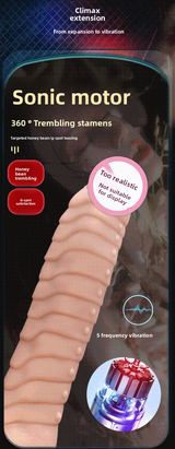 Consolador telescópico realista de pene falso, masturbador femenino de silicona, vibrador, juguetes sexuales para adultos. 