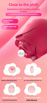Sucking Double Vibrator Eternal Flower Vibrator Female Masturbator Breast Suction Teasing Vibrating Vibrator
