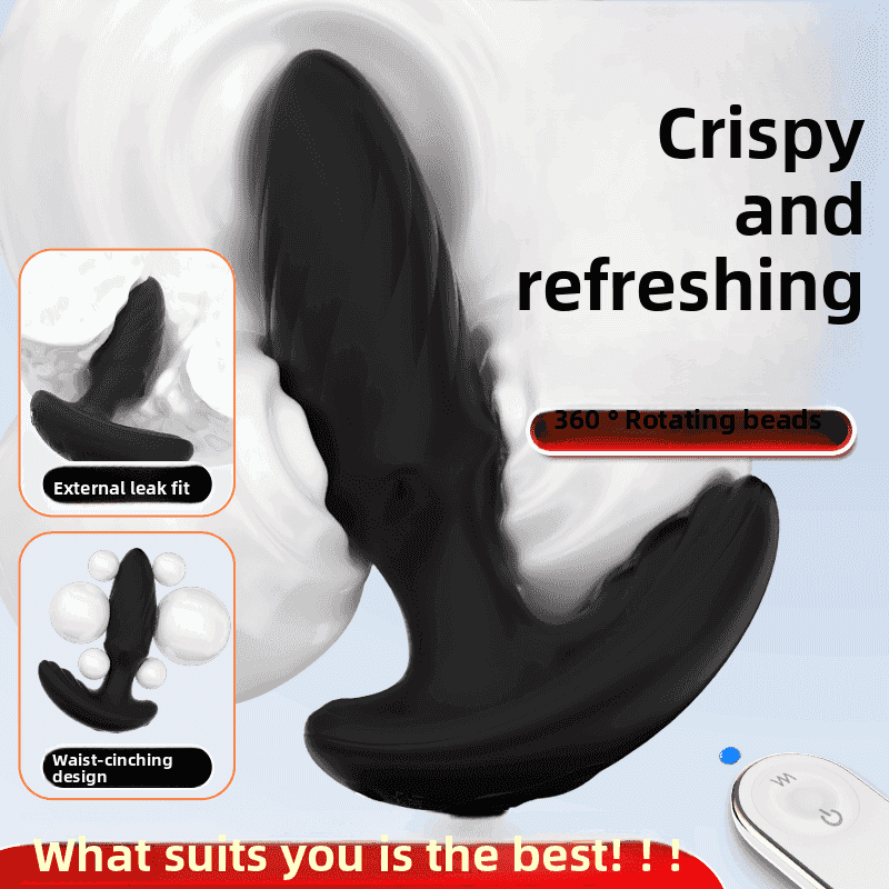 Recommended 360 Degree Rotating Silicone Anal Plug Toy Sex Products Back Court Female Toy Vibrating Anal Plug