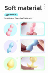 Female Anal Plug for Couples Flirting Tail Large Bead Masturbator Adult Products