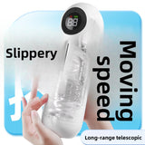 Fully Automatic Telescopic Vibrating Heating Aircraft Cup Male Masturbator Penis Exerciser Adult Sex Toys