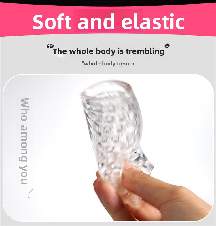 Adult sex toys transparent male masturbator penis exerciser