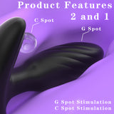 360°Rotating Bead Anal Plug Sex Toy Remote Control Vibrating Anal Plug