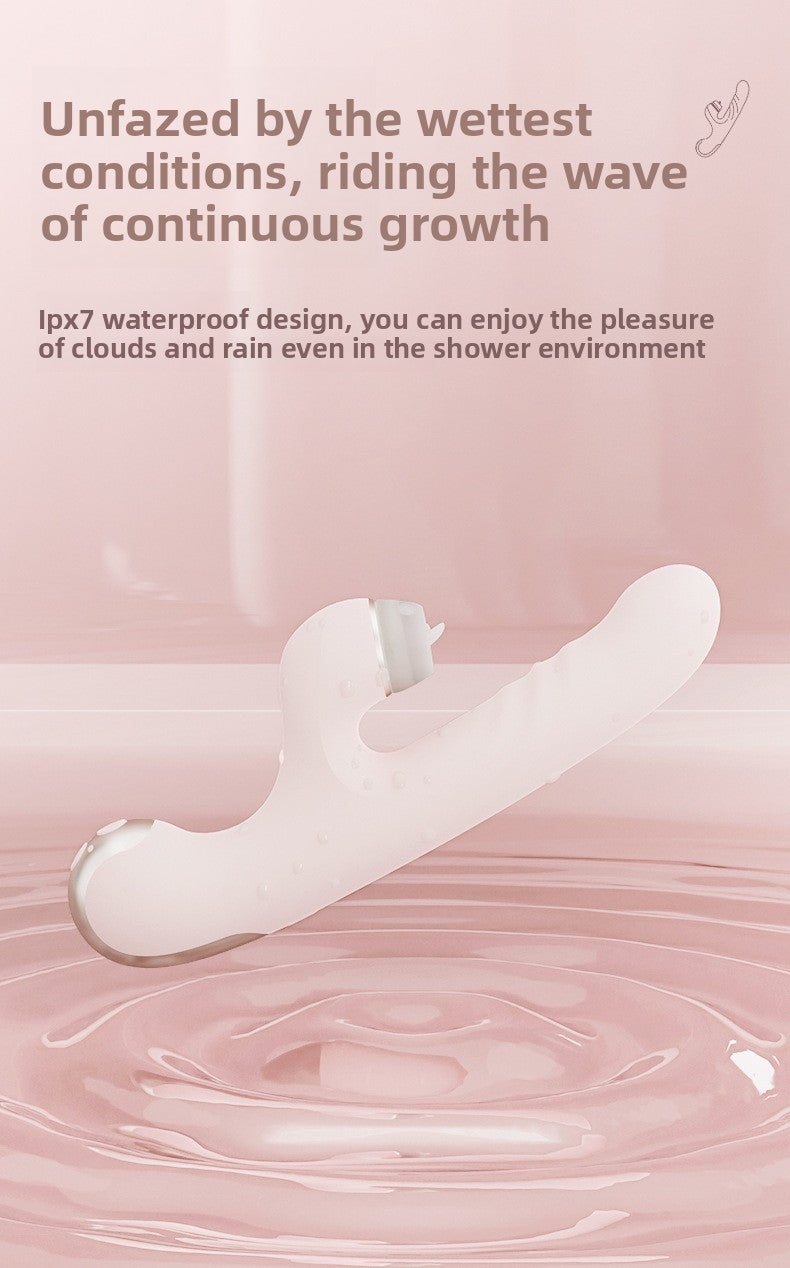 Tongue Licking Telescopic Vibrator Female Strong Vibration Female Masturbator Adult Toy Massage Stick Female Masturbator