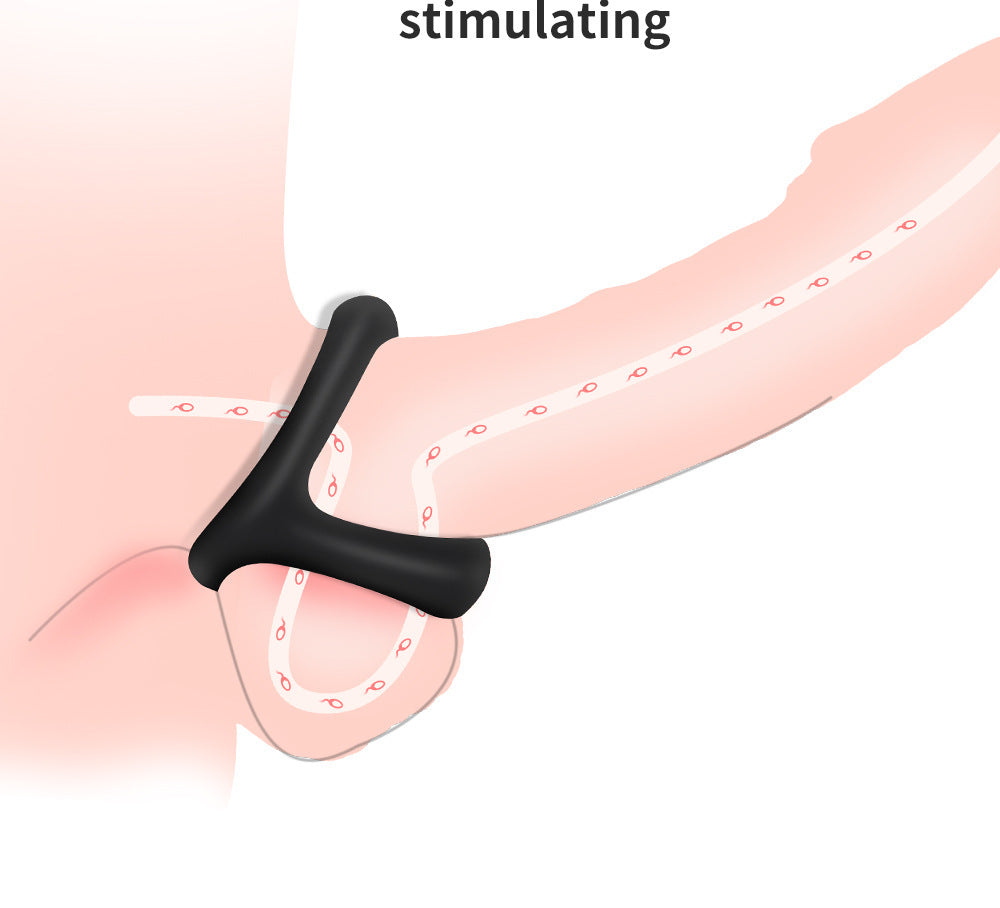 Shark Head Semen Locking Ring Liquid Silicone Male Wearable Prepuce Ring Resistant Ring Physical Delay Adult Products